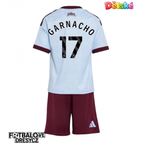 Aston Villa Alejandro Garnacho #17 Dětské Alternativní dres komplet 2026-27 Krátký Rukáv (+ trenýrky)